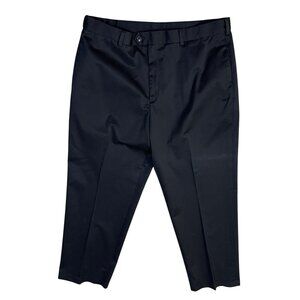 Perry Ellis Portfolio Dress Pants Men's Flat Front Size 40 X 30 Black